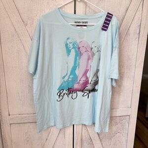 Brittney Spears Short Sleeve Band Tee Women’s Size 2XL New With Tags